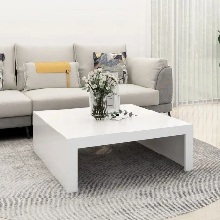 Mesa de centro madera contrachapada blanco 100x100x35 cm de vidaXL, Mesas de centro - Ref: Foro24-808567, Precio: 73,73 €, De...