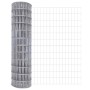 Reja con postes Plateado 1.2 x 25 m Acero