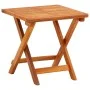 Tumbona de jardín con mesa y cojín madera maciza de acacia de vidaXL, Tumbonas - Ref: Foro24-3061628, Precio: 246,72 €, Descu...