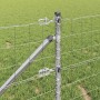 Reja con postes Plateado 0.6 x 25 m Acero