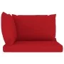 2-Sitzer-Gartensofa aus Paletten mit roten Kissen von vidaXL, Gartensets - Ref: Foro24-3067278, Preis: 141,03 €, Rabatt: %