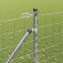 Reja con postes Plateado 1.2 x 25 m Acero