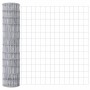 Reja con postes Plateado 1.2 x 25 m Acero