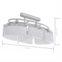 Lámparas de techo 2 uds con pantalla de cristal elipsoidal E14 de vidaXL, Apliques de techo - Ref: Foro24-278760, Precio: 144...