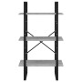 Aufbewahrungsregal aus betongrauem Sperrholz, 60 x 30 x 105 cm von vidaXL, Bücherregale und Regale - Ref: Foro24-806511, Prei...