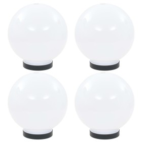 Lámparas de bola LED 4 unidades esféricas PMMA 20 cm