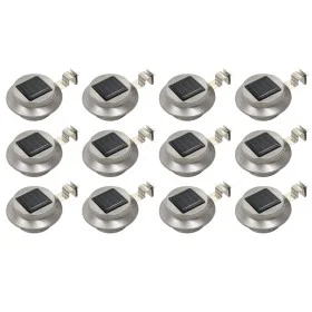 Lámparas solares redondas de exterior 12 uds LED 12 cm de vidaXL, Iluminación de exterior - Ref: Foro24-277135, Precio: 108,2...