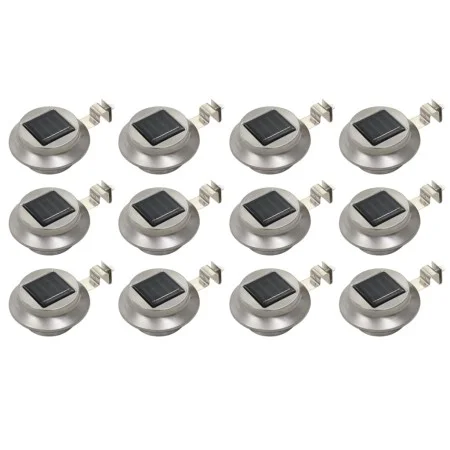 Lámparas solares redondas de exterior 12 uds LED 12 cm de vidaXL, Iluminación de exterior - Ref: Foro24-277135, Precio: 108,2...