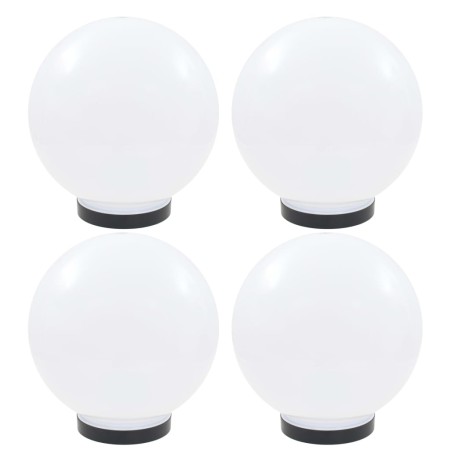 Lámparas de bola LED 4 unidades esféricas PMMA 25 cm de vidaXL, Iluminación de exterior - Ref: Foro24-277142, Precio: 80,63 €...