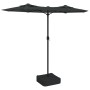 Double umbrella with LED lights anthracite 316x240 cm by vidaXL, Umbrellas - Ref: Foro24-362971, Price: 168,41 €, Discount: %