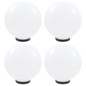 Lámparas de bola LED 4 unidades esféricas PMMA 30 cm by vidaXL, Outdoor lighting - Ref: Foro24-277143, Price: 111,51 €, Disco...