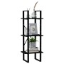 3-tier solid black pine wood shelf 40x30x105 cm by vidaXL, Bookcases and shelves - Ref: Foro24-806496, Price: 50,87 €, Discou...