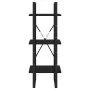 Estantería de 3 niveles madera maciza pino negro 40x30x105 cm de vidaXL, Librerías y estanterías - Ref: Foro24-806496, Precio...