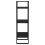 3-tier solid black pine wood shelf 40x30x105 cm by vidaXL, Bookcases and shelves - Ref: Foro24-806496, Price: 50,87 €, Discou...