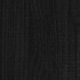 Estantería de 3 niveles madera maciza pino negro 40x30x105 cm