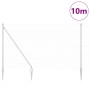 Reja con postes Plateado 1.5 x 10 m Acero