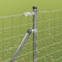 Reja con postes Plateado 1.5 x 10 m Acero