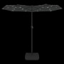 Double umbrella with LED lights anthracite 316x240 cm by vidaXL, Umbrellas - Ref: Foro24-362971, Price: 168,41 €, Discount: %