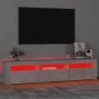 Mueble de TV con luces LED gris hormigón 180x35x40 cm de vidaXL, Muebles TV - Ref: Foro24-3152757, Precio: 121,56 €, Descuent...