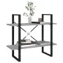 Estantería 2 niveles contrachapada gris Sonoma 80x30x70 cm by vidaXL, Bookcases and shelves - Ref: Foro24-821313, Price: 32,8...