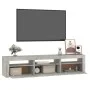 TV stand with LED lights in concrete gray, 180x35x40 cm by vidaXL, TV Furniture - Ref: Foro24-3152757, Price: 121,56 €, Disco...