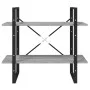 Regal 2-stufiges Schichtholzregal in Grau Sonoma 80x30x70 cm von vidaXL, Bücherregale und Regale - Ref: Foro24-821313, Preis:...