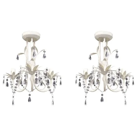 Crystal chandeliers 2 units elegant white by vidaXL, chandeliers - Ref: Foro24-278738, Price: 97,50 €, Discount: %