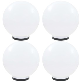 Lámparas de bola LED 4 unidades esféricas PMMA 40 cm