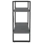 2-tier solid gray pine wood shelf 80x30x70 cm by vidaXL, Bookcases and shelves - Ref: Foro24-806454, Price: 35,55 €, Discount: %
