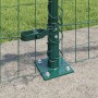 Reja con postes Verde 0.6 x 10 m Acero