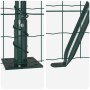 Reja con postes Verde 0.6 x 10 m Acero