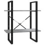 2-stufiges graues Sperrholzregal 60x30x70 cm von vidaXL, Bücherregale und Regale - Ref: Foro24-821307, Preis: 31,33 €, Rabatt: %