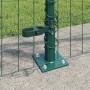 Reja con postes Verde 0.8 x 10 m Acero