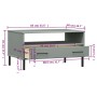 Mesa de centro patas metal OSLO madera maciza gris 85x50x45 cm de vidaXL, Mesas de centro - Ref: Foro24-351034, Precio: 64,98...