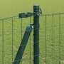 Reja con postes Verde 1.2 x 10 m Acero