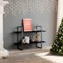 Solid black pine wood 2-level shelf 100x30x70 cm by vidaXL, Bookcases and shelves - Ref: Foro24-806476, Price: 50,49 €, Disco...