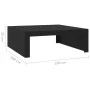 Couchtisch aus schwarzem Sperrholz, 100 x 100 x 35 cm von vidaXL, Couchtisch - Ref: Foro24-808568, Preis: 73,87 €, Rabatt: %