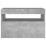 Bedside table with LED concrete gray plywood 60x35x40 cm by vidaXL, Nightstands - Ref: Foro24-3082782, Price: 39,55 €, Discou...