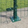 Reja con postes Verde 1.4 x 10 m Acero