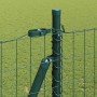 Reja con postes Verde 1.4 x 10 m Acero