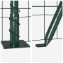 Reja con postes Verde 1.4 x 10 m Acero