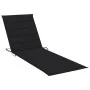 Garden lounger with table and cushion in solid acacia wood by vidaXL, Loungers - Ref: Foro24-3061624, Price: 247,49 €, Discou...