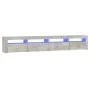 Mueble de TV con luces LED gris hormigón 240x35x40 cm de vidaXL, Muebles TV - Ref: Foro24-3152765, Precio: 151,00 €, Descuent...