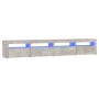 TV-Schrank mit LED-Leuchten betongrau 240x35x40 cm von vidaXL, TV-Möbel - Ref: Foro24-3152765, Preis: 151,71 €, Rabatt: %
