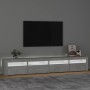 TV-Schrank mit LED-Leuchten betongrau 240x35x40 cm von vidaXL, TV-Möbel - Ref: Foro24-3152765, Preis: 151,71 €, Rabatt: %