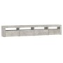 TV-Schrank mit LED-Leuchten betongrau 240x35x40 cm von vidaXL, TV-Möbel - Ref: Foro24-3152765, Preis: 151,71 €, Rabatt: %