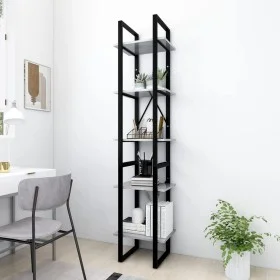 5-tier shelving unit gray engineered wood 40x30x175 cm by vidaXL, Bookcases and shelves - Ref: Foro24-3081972, Price: 79,71 €...