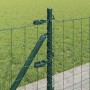 Reja con postes Verde 0.6 x 10 m Acero