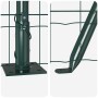Reja con postes Verde 0.6 x 10 m Acero