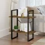 Sperrholzregal 2 Ebenen braune Eiche 60x30x70 cm von vidaXL, Bücherregale und Regale - Ref: Foro24-821308, Preis: 42,33 €, Ra...